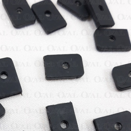 Końcówki do fiszbin 6mm/10szt czarne 5186