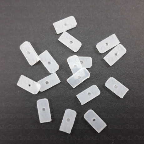 Końcówki do fiszbin 6mm/10szt białe 5187