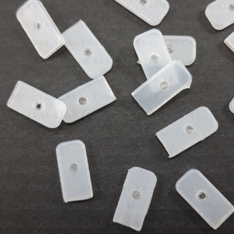 Końcówki do fiszbin 6mm/10szt białe 5187