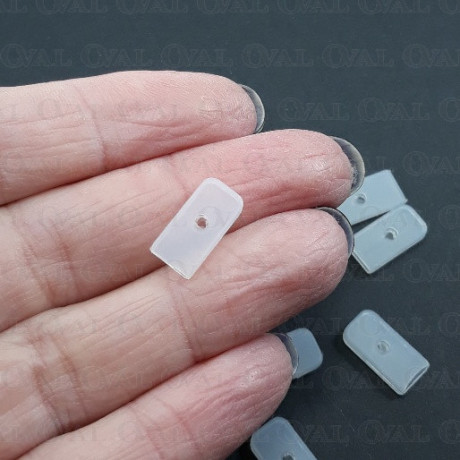 Końcówki do fiszbin 6mm/10szt białe 5187