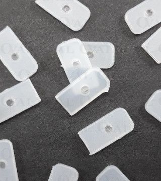 Końcówki do fiszbin 6mm/10szt białe 5187