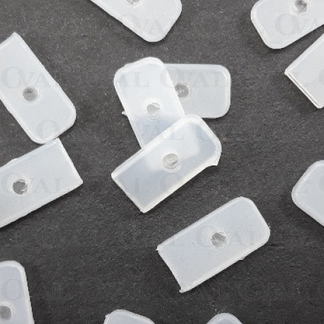 Końcówki do fiszbin 6mm/10szt białe 5187