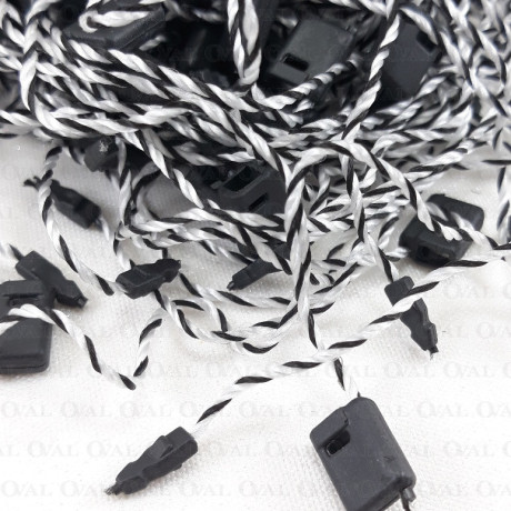 Plomby ręczne czarno białe 16cm/1000szt 5192