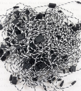 Plomby ręczne czarno białe 16cm/1000szt 5192