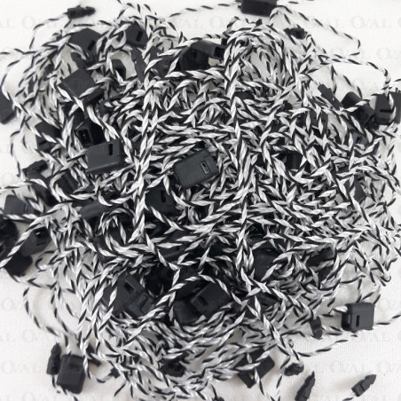 Plomby ręczne czarno białe 16cm/1000szt 5192