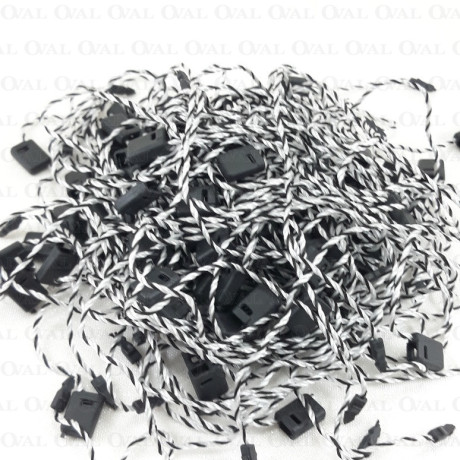 Plomby ręczne czarno białe 16cm/1000szt 5192