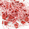 Red and white manual seals 16cm/1000pcs 5193