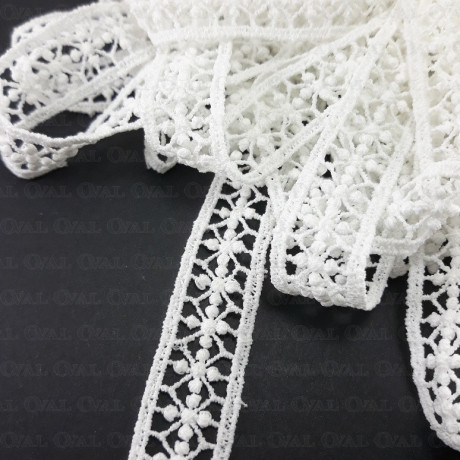 Koronka gipiurowa śmietana 20mm/1 lub 14m nr 2666