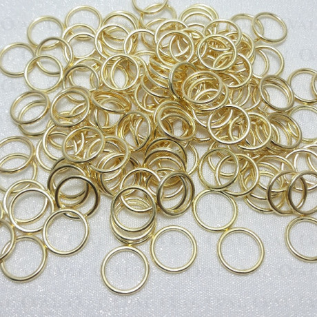 Kółko do ramiączek 10,12,18mm/200szt złote 5220 E2