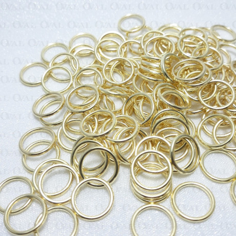 Kółko do ramiączek 10,12,18mm/200szt złote 5220 E2