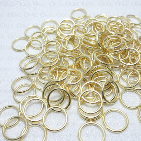 Kółko do ramiączek 10,12,18mm/200szt złote 5220 E2