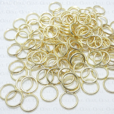 Kółko do ramiączek 10,12,18mm/200szt złote 5220 E2