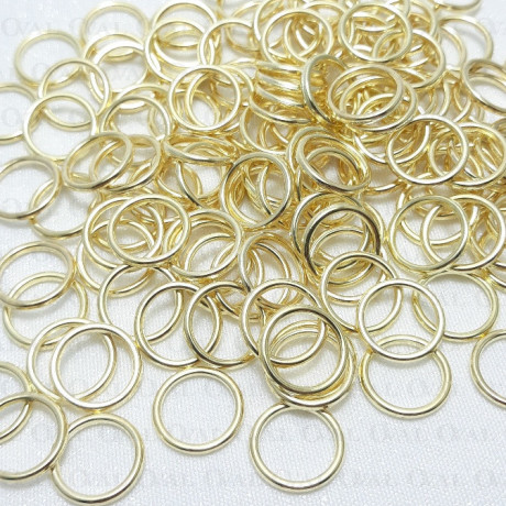 Kółko do ramiączek 10,12,18mm/200szt złote 5220 E2