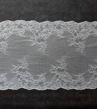 Koronka Elastyczna 280mm/ 1m  śmietana 3043