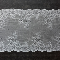 Koronka Elastyczna 280mm/ 1m śmietana 3043 Koronka Elastyczna 280mm/ 1m śmietana 3043