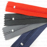 Zip *3 black, grey, navy, red 18cm / 1 or 100 pcs 2052