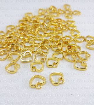 Metal heart 1 or 50 pcs 3767