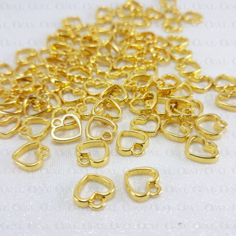 Metal heart 1 or 50 pcs 3767