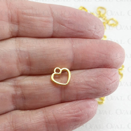 Metal heart 1 or 50 pcs 3767