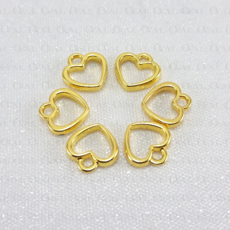 Metal heart 1 or 50 pcs 3767