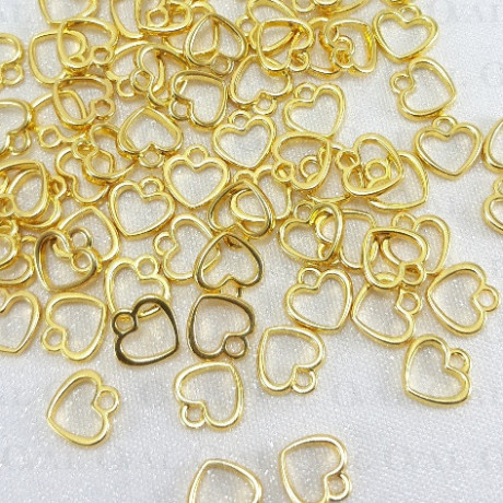 Metal heart 1 or 50 pcs 3767