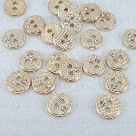 Guzik metalowy 11mm/100szt 5242