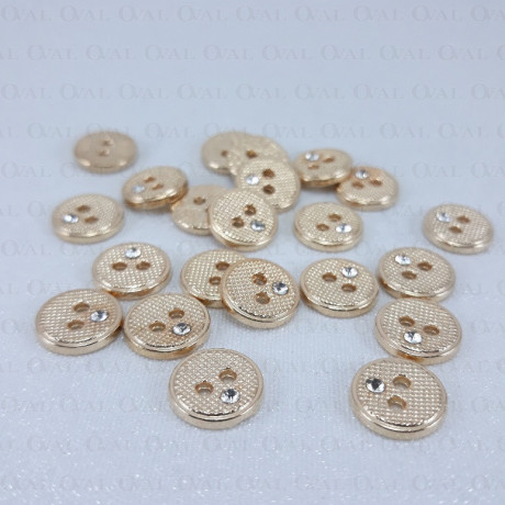 Guzik metalowy 11mm/100szt 5242