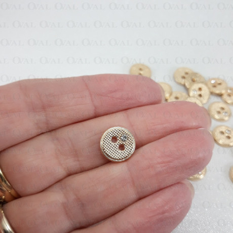 Guzik metalowy 11mm/100szt 5242