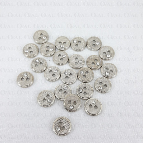 Guzik metalowy 11mm/100szt 5243