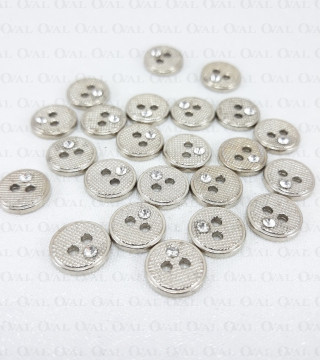 Guzik metalowy 11mm/100szt 5243