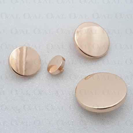 Gold metal buttons 10, 12, 15, 20, 25mm / 10 or 100 pcs 4062