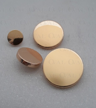 Gold metal buttons 10, 12, 15, 20, 25mm / 10 or 100 pcs 4062