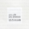 Wszywka 200SZT skład surowcowy, przepis prania LEN/WISKOZA 3576