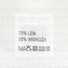 Wszywka 200SZT skład surowcowy, przepis prania LEN/WISKOZA 3575