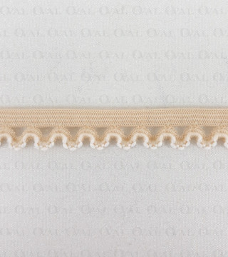 Gumokoronka 15mm/ 1 lub 25m beż  2834