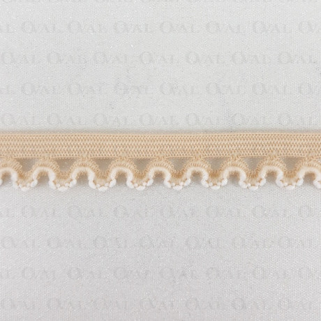 Gumokoronka 15mm/ 1 lub 25m beż  2834