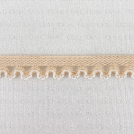 Gumokoronka 15mm/ 1 lub 25m beż  2834