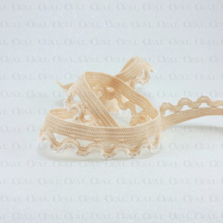 Gumokoronka 15mm/ 1 lub 25m beż  2834