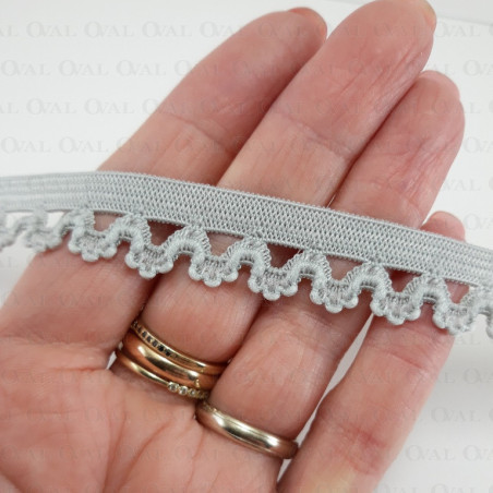 Gumokoronka 15mm/ 1 lub 25m szara 2829