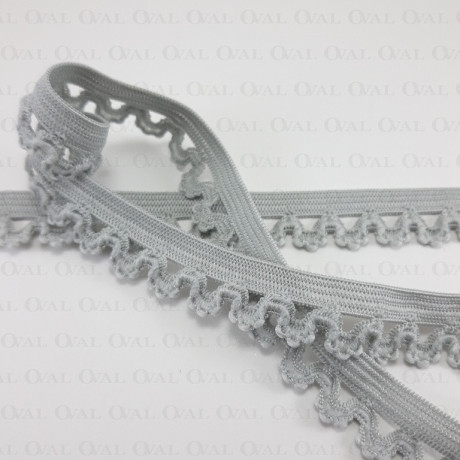 Gumokoronka 15mm/ 1 lub 25m szara 2829