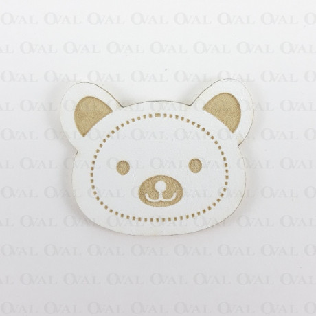 Skórka ekologiczna miś 1 lub 20szt 1558