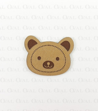 Skórka ekologiczna miś 1 lub 20szt 1374