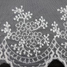 Lace embroidery on tulle 90mm/20y ecru 3995