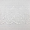 Lace embroidery on tulle 90mm/20y ecru 3995