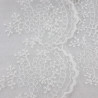 Lace embroidery on tulle 90mm/20y ecru 3995