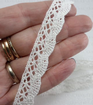 Koronka bawełniana 14mm /1y śmietana 3151