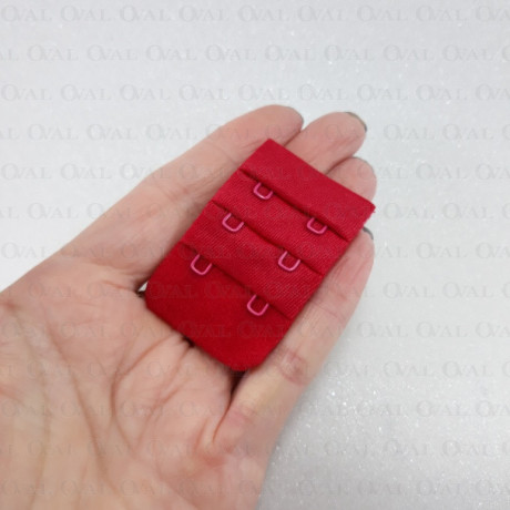 Zapięcie do biustonosza czerwone 5288
