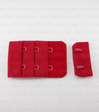 Zapięcie do biustonosza czerwone 5288