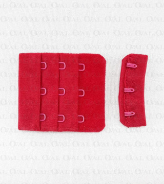 Zapięcie do biustonosza czerwone 5289