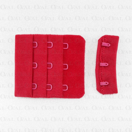 Zapięcie do biustonosza czerwone 5289